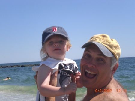 My Grandson and me at the Beach