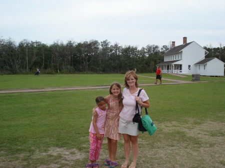 The girls and I at Cape Hatteras