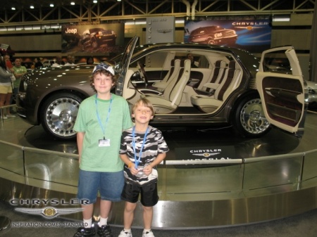 My Boys at the Auto Show