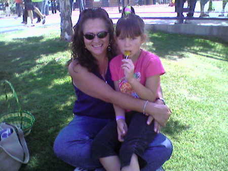 Auntie Bree with Jackie at Peoria Sports Complex  April 7, 2007