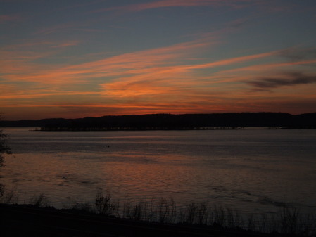 Sunset over the Mississippi