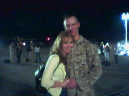 daughter & Son inlaw 1st time back from iraq