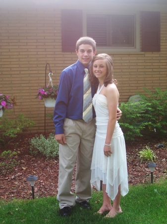 Jeremy - 13yrs. and his date Cara going to 8th grade dance