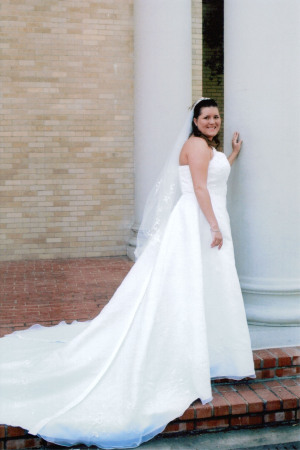 Me in my wedding dress
