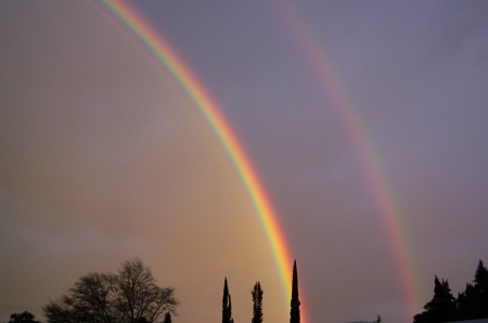 Double Rainbow in New Zealand