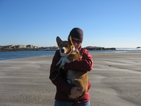 Me and Charlie, one of our corgis