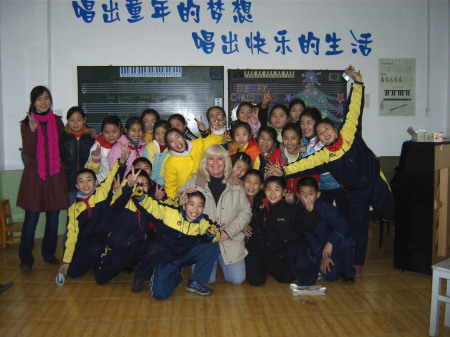 My 5th graders in Wuhan, China
