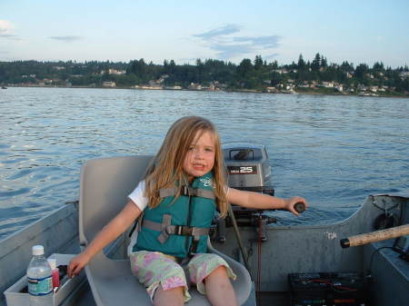 Gracie's firts Salmon trip 2003