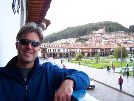 On the plaza in Cusco, Peru 2/07