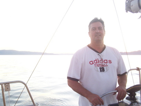 Sailing on my boat Great Salt Lake - Sept 2007