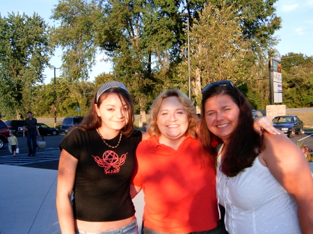 The girls with their Auntie Trace