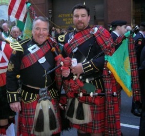 ME ON RIGHT WUTH NYPD ST.PADDYS 95'