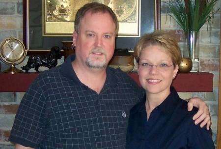 My husband and me April 2007
