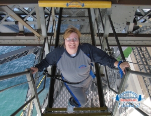 Climbing the Harbour Bridge in Sydney Australia, August 2006