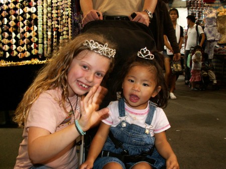 Sophie and Lily in Hong Kong