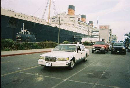 Interesting place to eat, the Queen Mary in Long Beach.