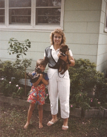 1986 my first dog with my cousin