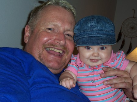 My husband David and our Grandaughter McKinnly