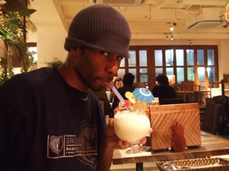 Me at a Hawaiian Restaurant in Akasaka, Tokyo