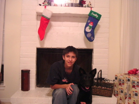My Son Brad and his dog Jet