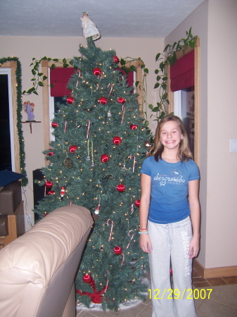 My Daughter, Lindsey age 10,  Christmas 2007