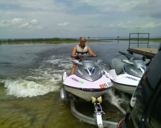 jet skiing