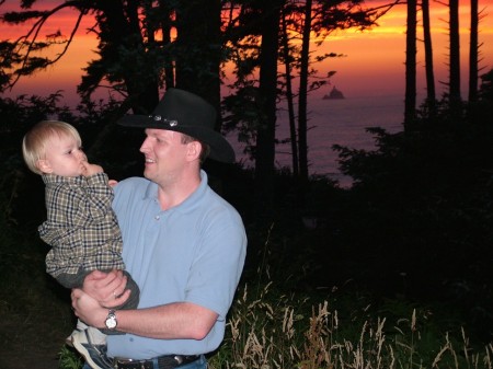 Sunset at cannon beach