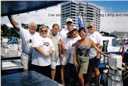 Jim Westbrook, Greg Lamp, Marsha and friends.