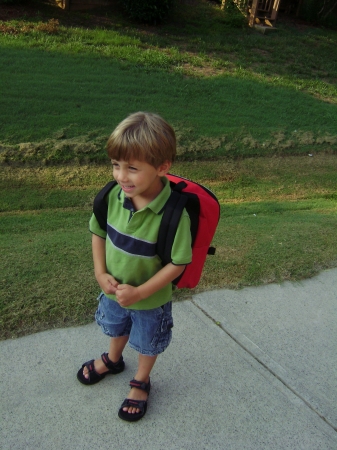 Zachary's first day of school