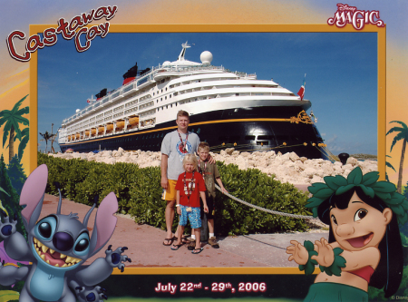 Family in Disney's Castaway Cay