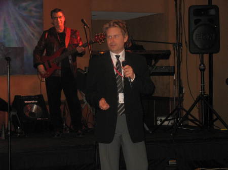 Me with devil eyes doing a speech in Orlando - 2007.