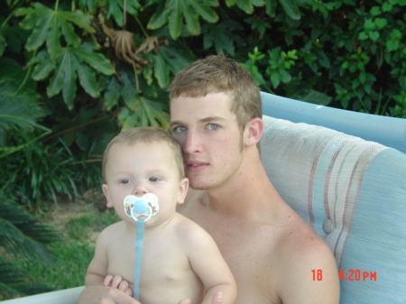 Stepson Andrew and Baby Adam