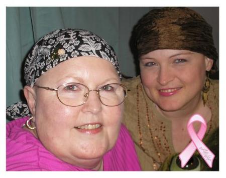 My mom and myself during her chemo