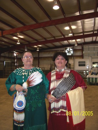 Jamie&Sister Tammy at Marshfield Pow Wow 2006