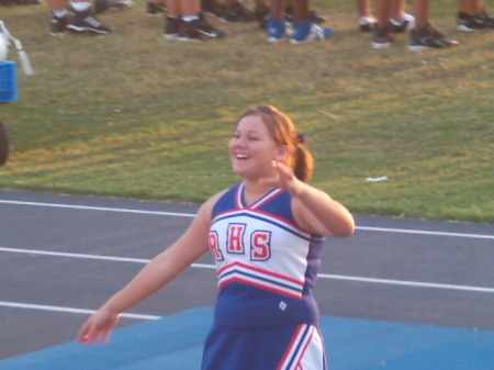 My youngest Andrea jv cheerleader for Ridgewood High school