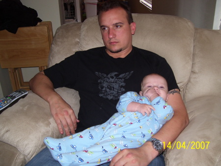 My oldest son and youngest grandson