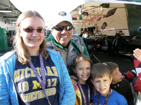 The kids with John Force