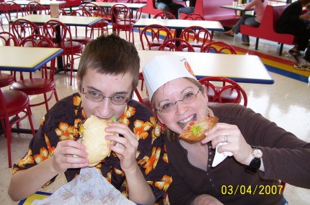 My son and I at Jelly Belly