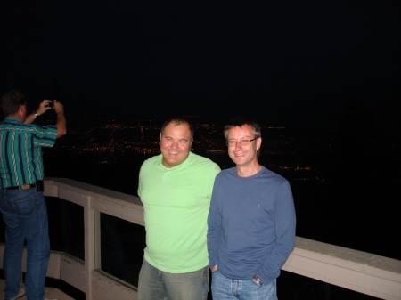 me and rich(co-worker from England) enjoying the vancouver skyline after many beers