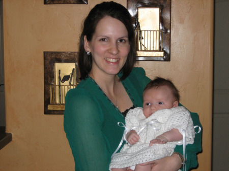 Baby Sydney and Me on her Baptismal Day