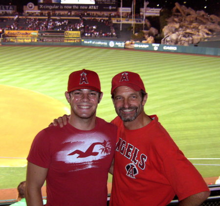 Angels Fri night w/ son Matt