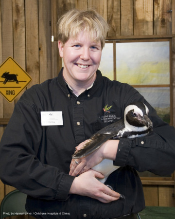 Kelley and Perry the Penguin