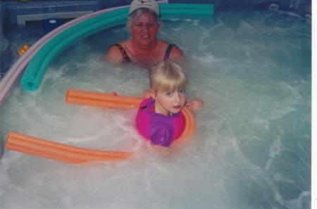 Grandma and Elisha in spa 2006