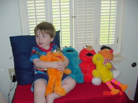 My son Noah 7/06 1 1/2 loves sesame street