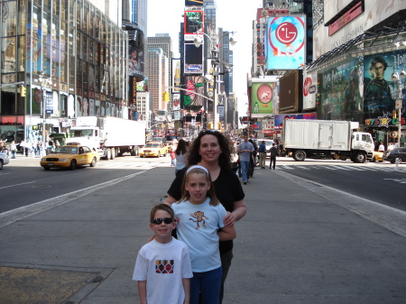 Me & 2 of my kids at Times Square