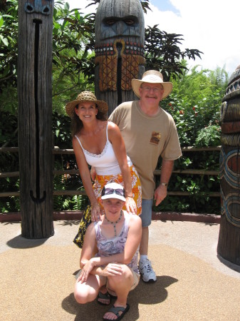 Randy, Debi and Rebekah at Disney World, 6/07