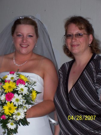 My daughter Ashley and I on her wedding day