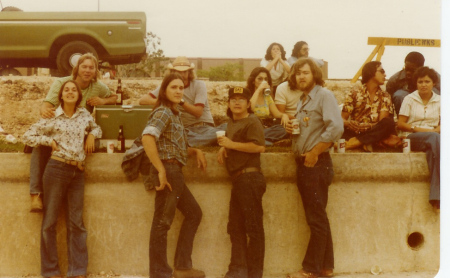 Armadillo races at Hemisfair Plaza circa 1975