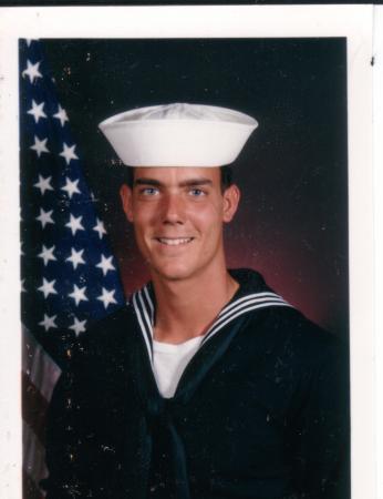 Jeff's Navy Bootcamp Picture - 6/1987