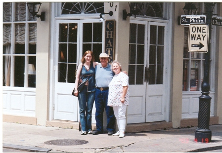 Becky and grandparents in New Orleans